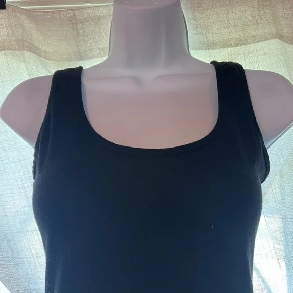 Classic Black Sleeveless Mini Dress size M - Picture 2 of 3